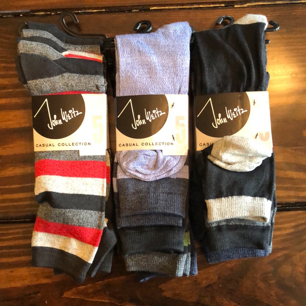 John Weitz Socks Size 10-13 15 Pairs Total